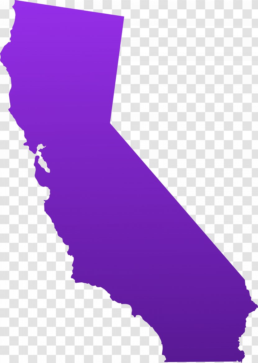 California Blank Map Clip Art - Geography - Ca Cliparts Transparent PNG