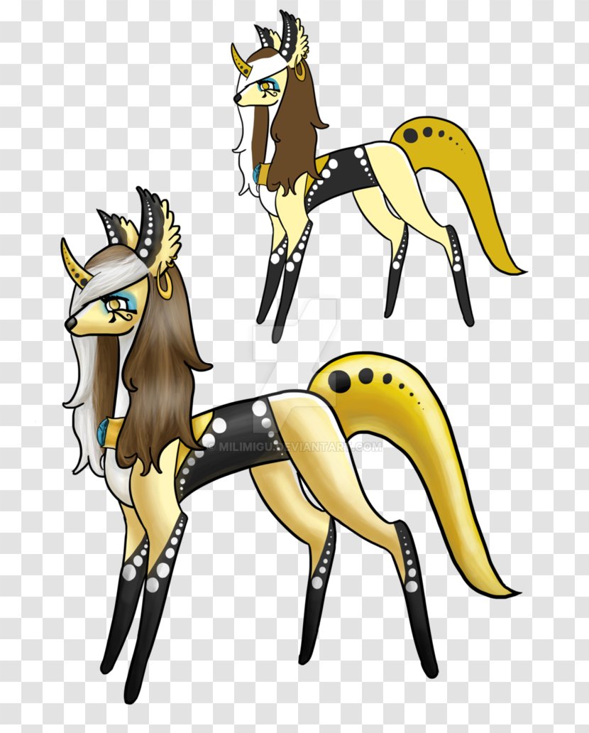 Horse Deer Character Clip Art - Tail Transparent PNG