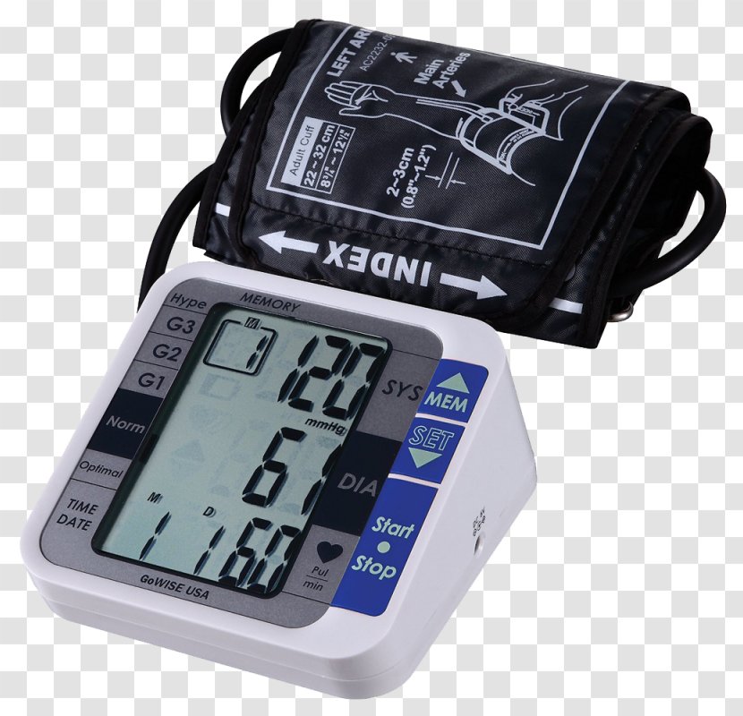 Blood Pressure Monitors Arm Hypertension Heart Arrhythmia - Measurement Transparent PNG