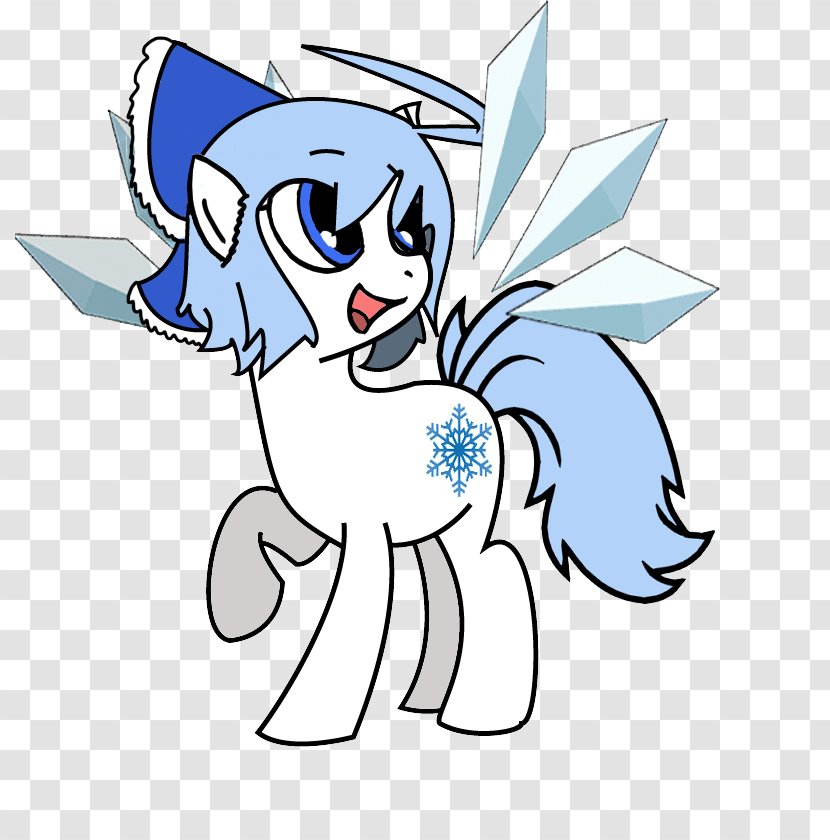 Pony Cirno Touhou Project Horse DeviantArt - Frame - Sqc Logo Transparent PNG