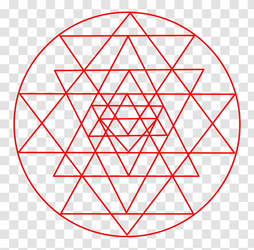 Sri Yantra Shri Vidya Bindu - Hinduism Transparent PNG