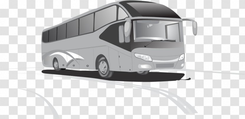 Cartoon Public Transport - Silhouette - Vector Painted Bus Transparent PNG