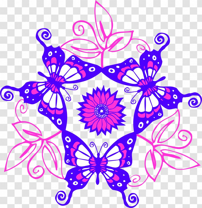 Visual Arts Symmetry Floral Design Pattern - Pollinator Transparent PNG