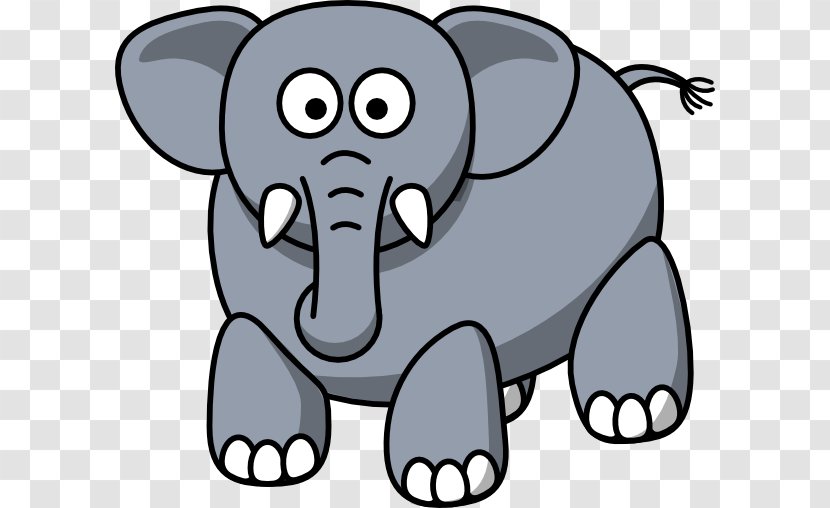 Cartoon Animation Elephant Clip Art - Wildlife - Animated Transparent PNG