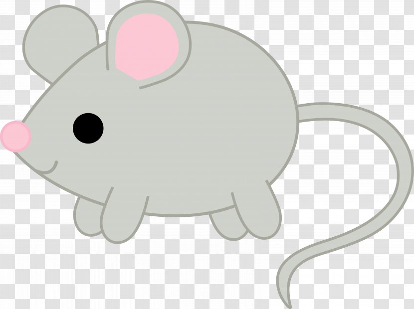 Computer Mouse Cuteness House Clip Art - Rabits And Hares - Rat Transparent PNG