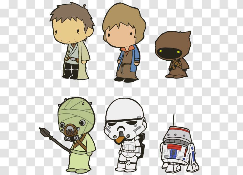 Luke Skywalker Obi-Wan Kenobi Owen Lars Leia Organa Beru - Technology - Doodle Stars Transparent PNG