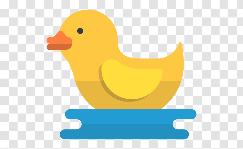 Donald Duck Icon - Small Yellow Swimming Transparent PNG
