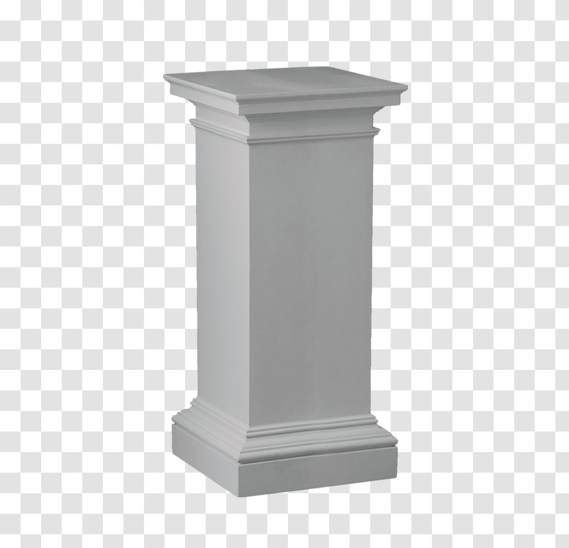 Column Pedestal Minim Rectangle - Indium Transparent PNG