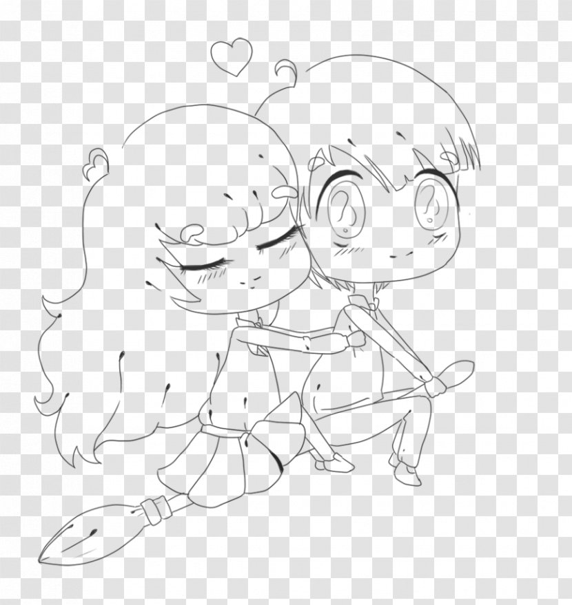 Vertebrate Sketch Line Art Clip Cartoon - Silhouette - Love Is In The Air Transparent PNG