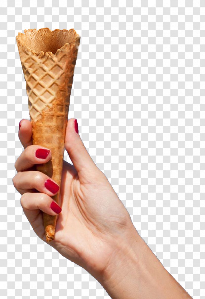 Ice Cream Cones Flavor Finger - Cone Transparent PNG