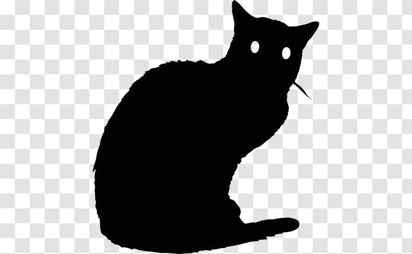 Black Cat Kitten Whiskers Domestic Short-haired - Short Haired Transparent PNG