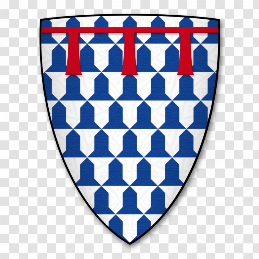 Roll Of Arms Coat Enghien-les-Bains Vair Blazon - Blue - Inherited Transparent PNG
