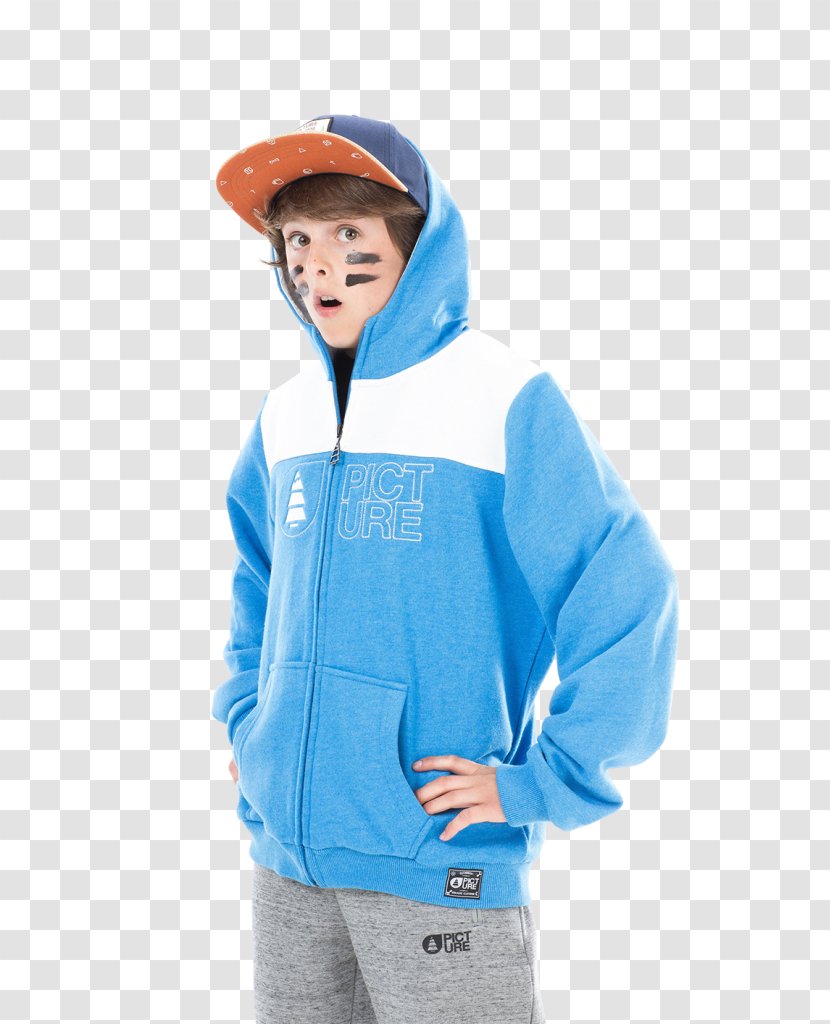 Hoodie Jacket Sleeve Product - Blue - Cartoon Sweat Transparent PNG