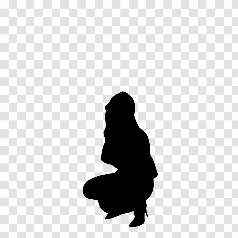 Silhouette Woman Drawing Clip Art - Frame - Silhoutte Transparent PNG