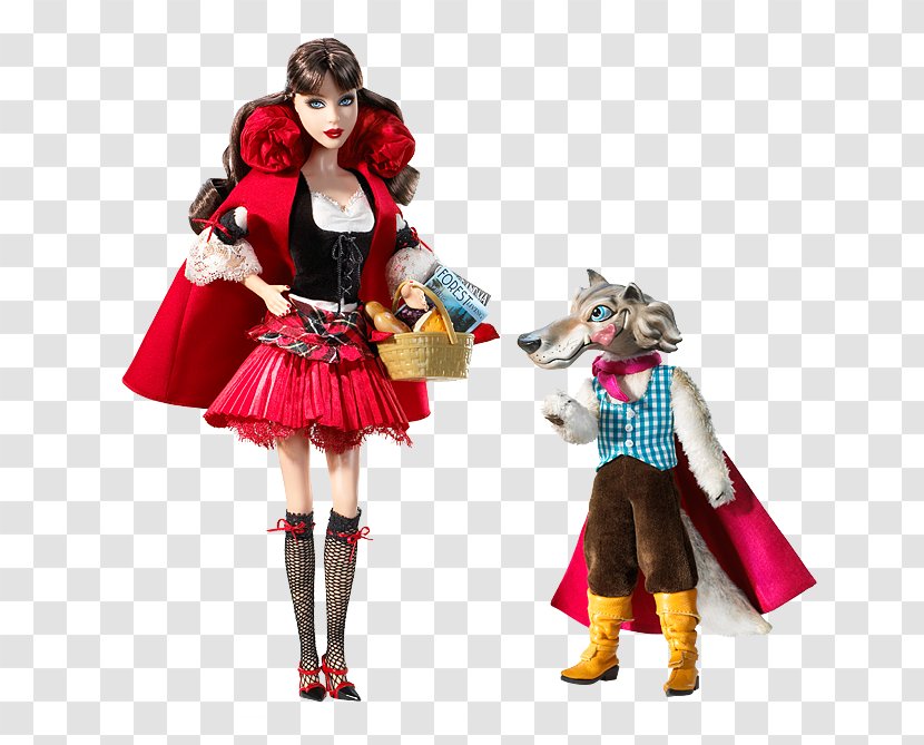 Little Red Riding Hood And The Wolf Barbie Giftset Ken Big Bad - Costume Design Transparent PNG