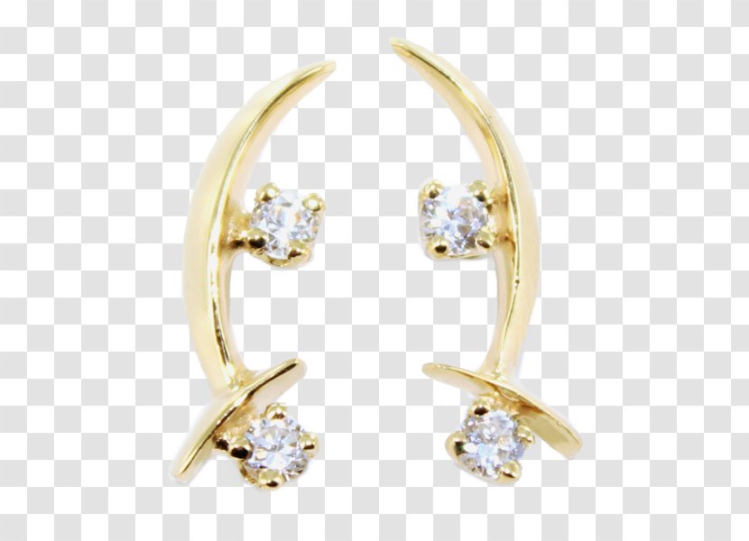 Earring Body Jewellery Silver - Metal - Ring Transparent PNG