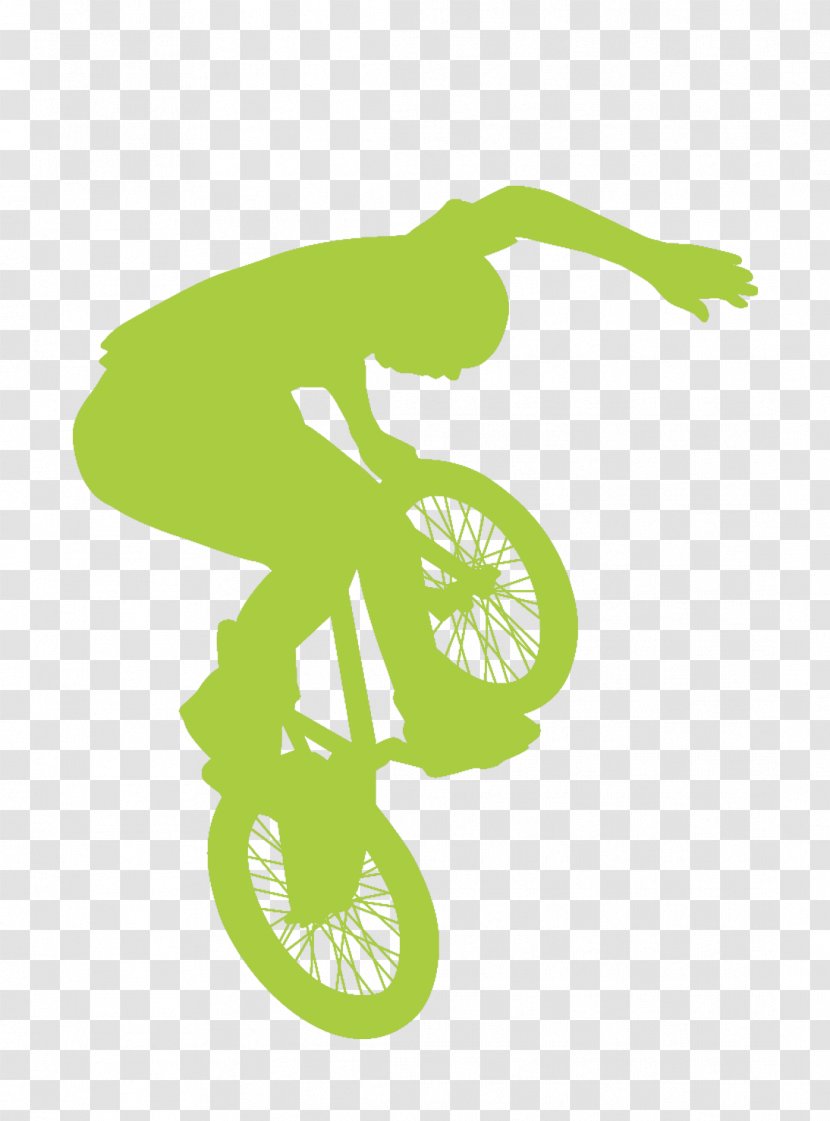 Bicycle Cycling BMX - Grass - Exquisite Aesthetic Sport Bike Silhouette Figures Driving Skills Transparent PNG