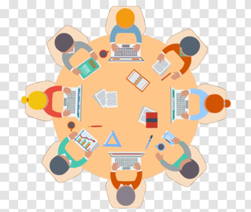 Round Table Meeting Office - Toy Transparent PNG