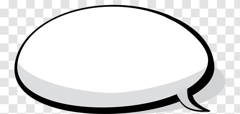 Clip Art Black & White - Oval - M Product DesignText Box Clipart Bubble Transparent PNG