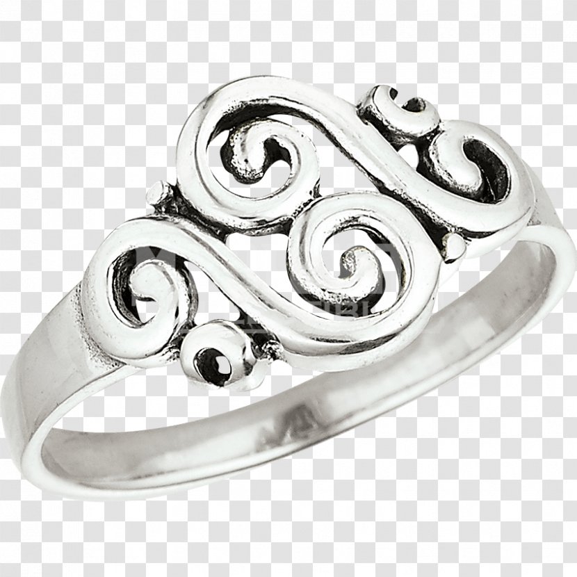 Ring Sterling Silver Body Jewellery - Platinum Transparent PNG