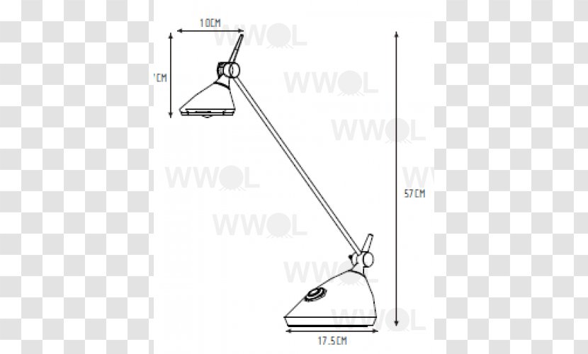 Lighting Light-emitting Diode Lampe De Bureau SMD LED Module - Black And White - Office Desk Lamp Transparent PNG