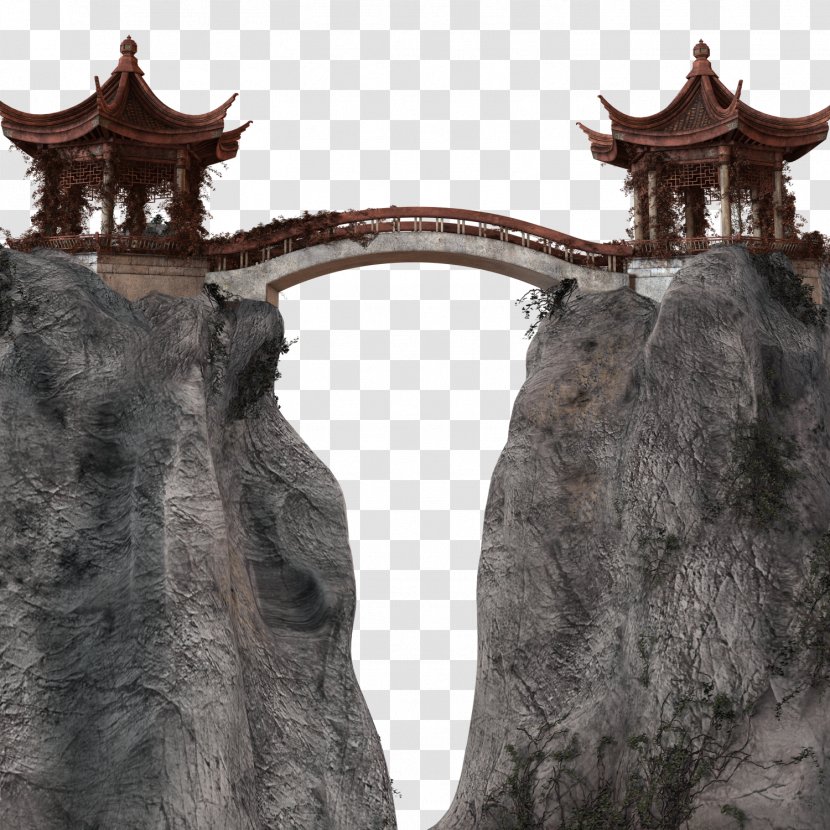 Victoria Peak Arch Bridge - Google Images - Two Hilltop Pavilion Connected Transparent PNG
