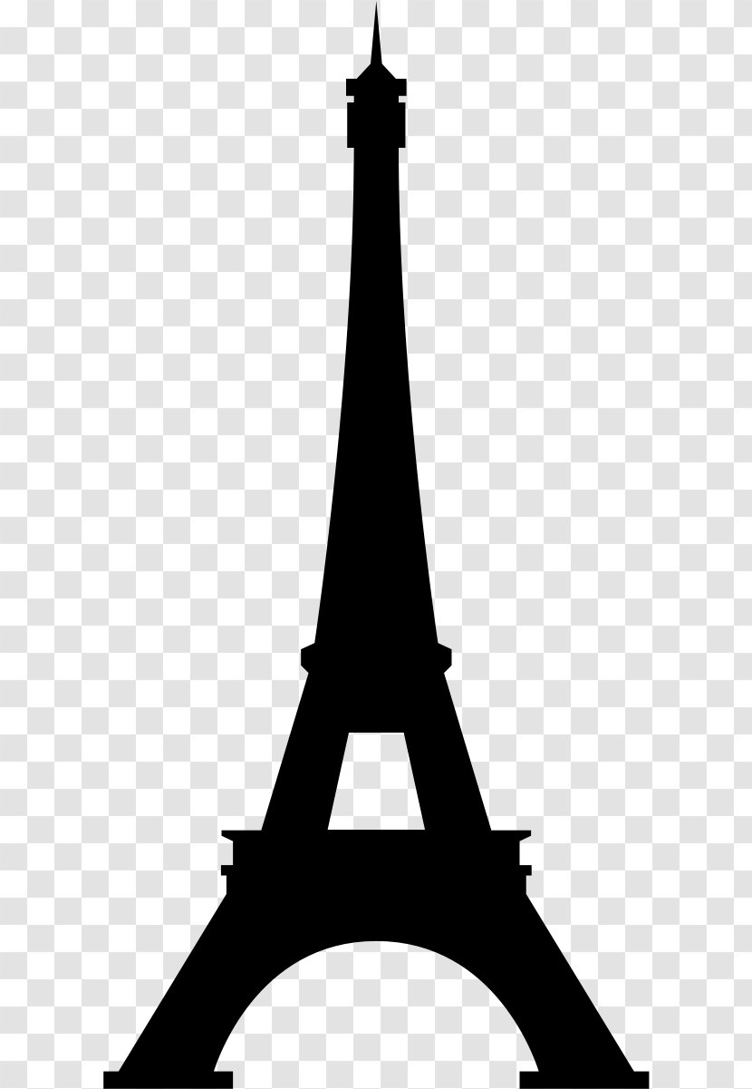 Eiffel Tower Drawing - Silhouette - Blackandwhite Paris Transparent PNG