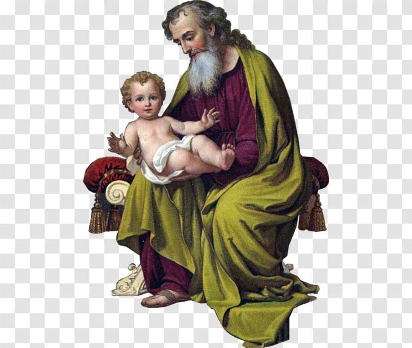 St Joseph And The Christ Child Saint Joseph's Day Prayer To Novena - Josephs Transparent PNG