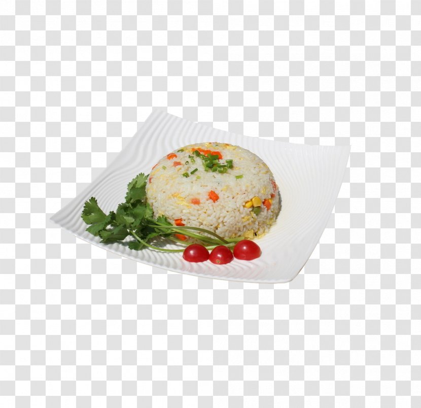 Yangzhou Fried Rice Stir-fried Tomato And Scrambled Eggs French Fries Ham - Commodity - The Real Delicious Transparent PNG