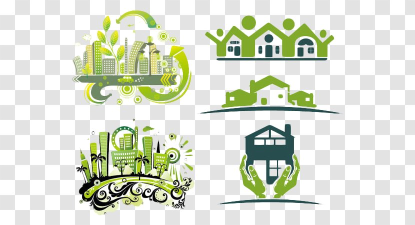 House Green Home - HD Building Vector Material Transparent PNG