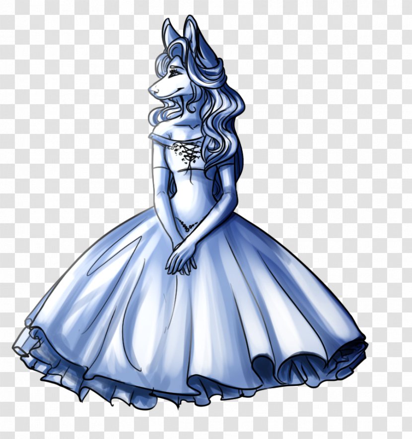 Dress DeviantArt Gown Dog - Blue Transparent PNG