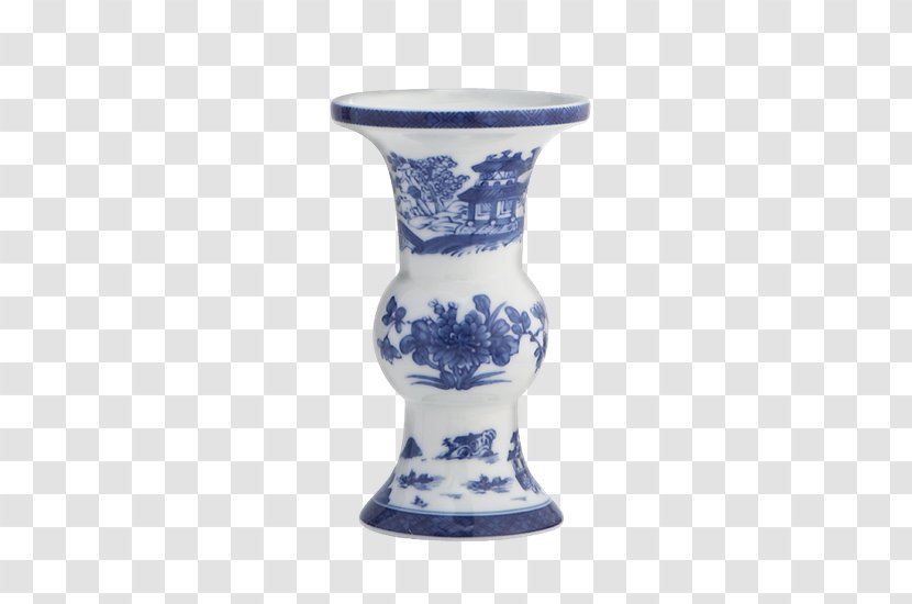 Vase Mottahedeh & Company Ceramic Porcelain Tableware - New Orleans - Blue Bough Transparent PNG