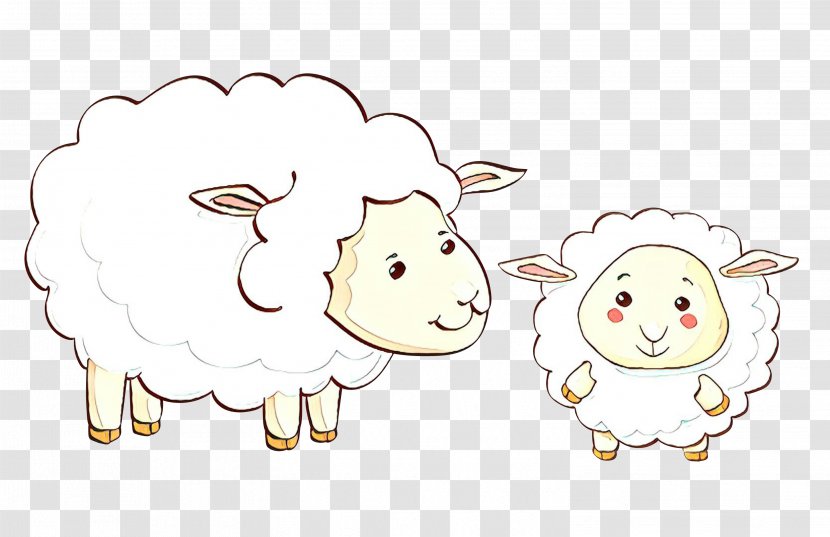 Clip Art Sheep Taurine Cattle Agriculture - Goat - Line Transparent PNG