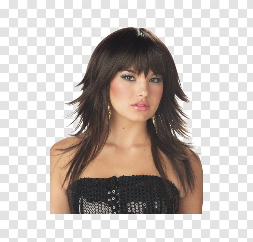 Wig Hairstyle Beauty Parlour Brown Hair - Model - Flirty Illustration Transparent PNG