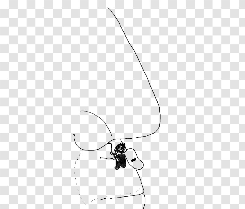 Drawing /m/02csf Line Art Bat Clip - Tree - Handlebar Moustache Transparent PNG