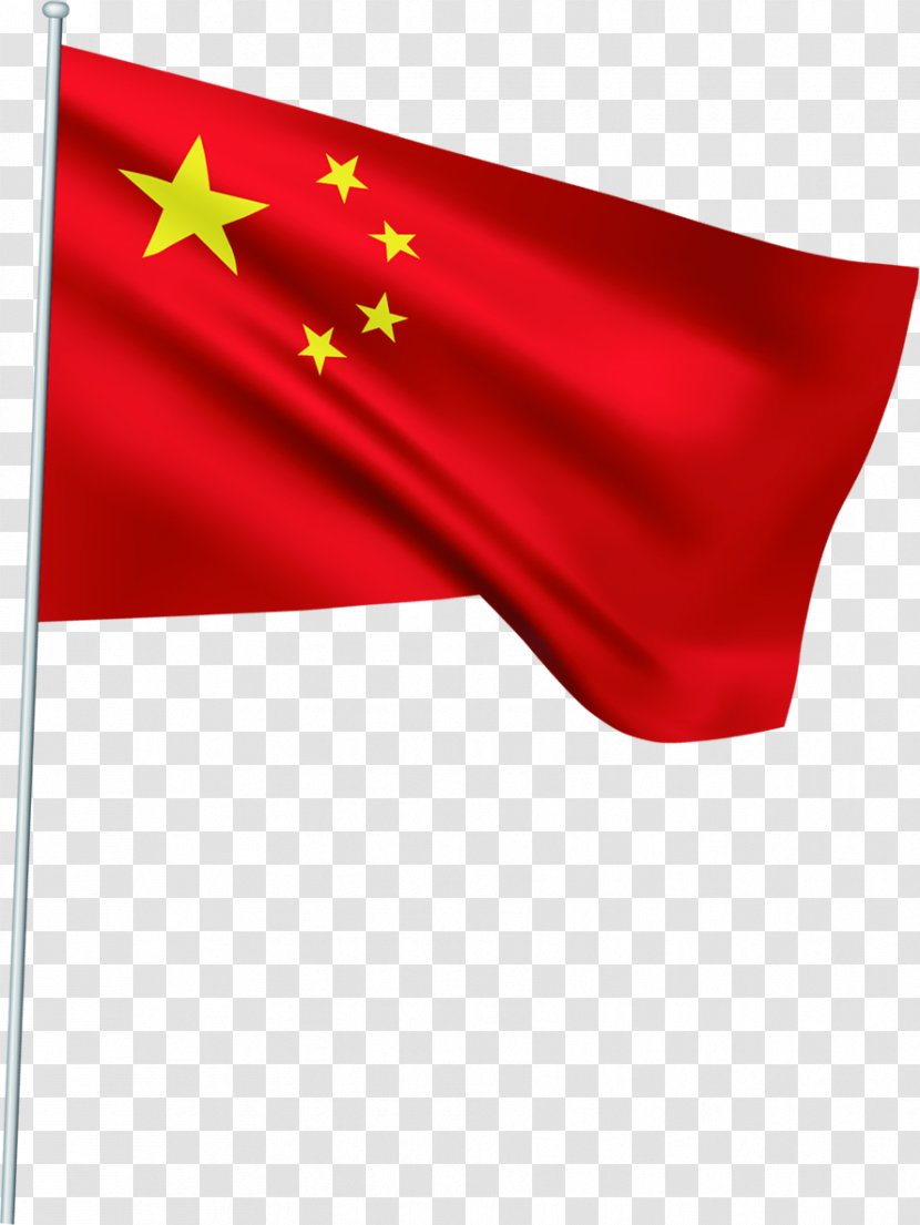 Flag Of China - Red - Floating Cartoon Free Downloads Transparent PNG
