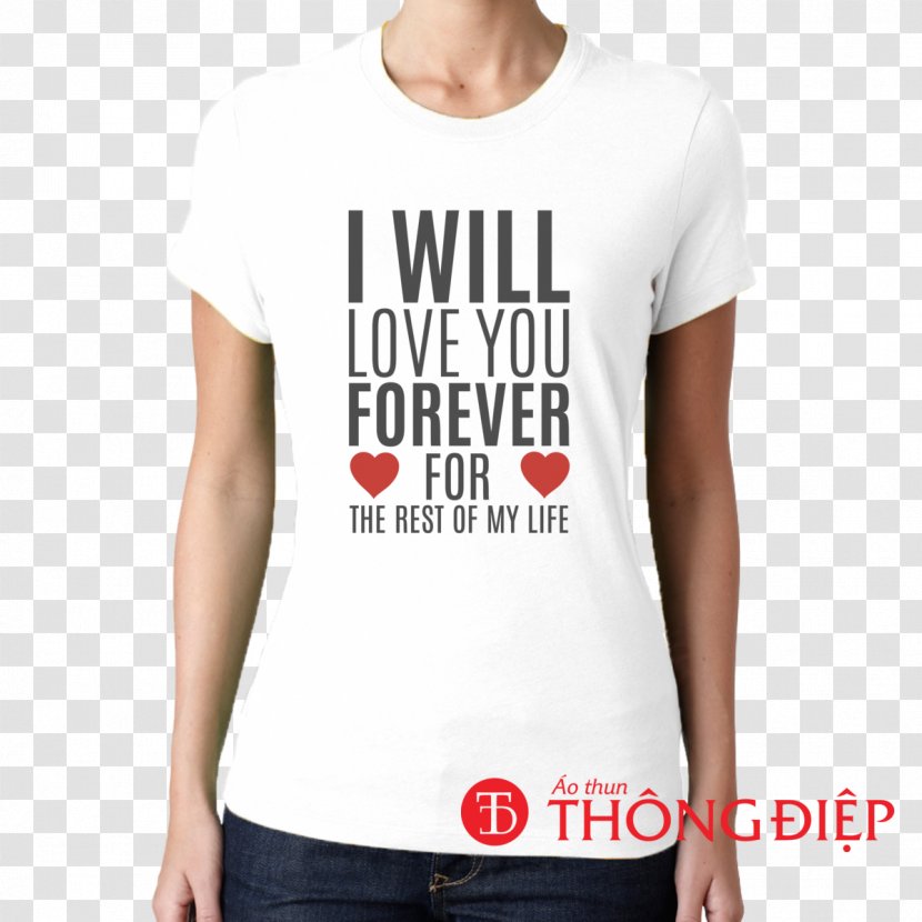T-shirt Key Chains Shoulder Logo Product - Heart - I Will Love You Forever Transparent PNG