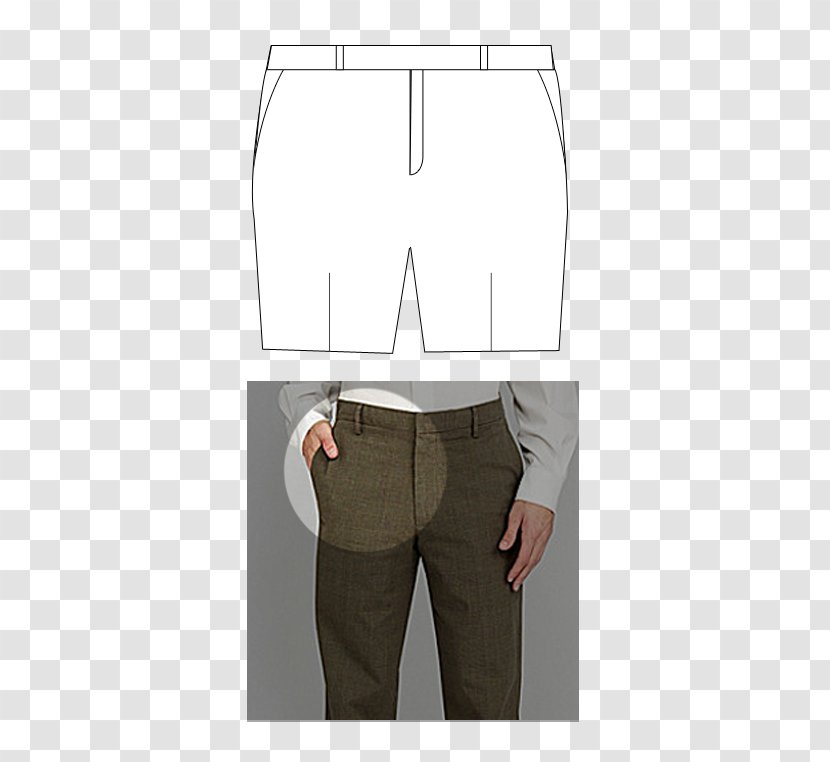 Pocket Shoulder Pants Sleeve - Shorts - Design Transparent PNG