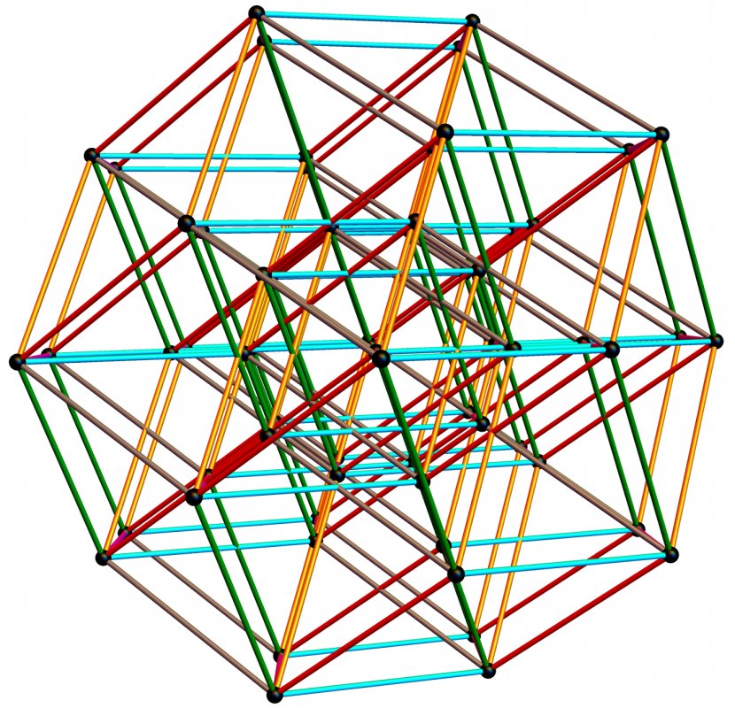 6-cube Hypercube Quasicrystal Rhombic Triacontahedron - Euclidean Transparent PNG