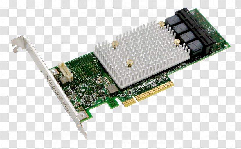 Microsemi SmartRAID Adapter Adaptec 2295000-R Smartraid 3154-16i Serial Attached SCSI Smarthba - Host - Ata Transparent PNG