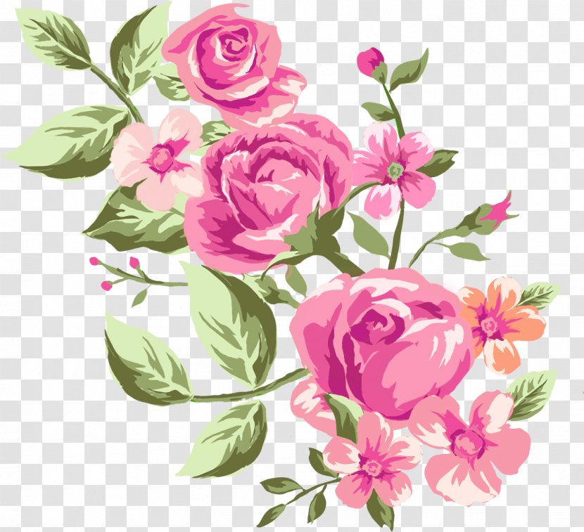 Garden Roses Cabbage Rose Floral Design Cut Flowers - White - Teo Transparent PNG