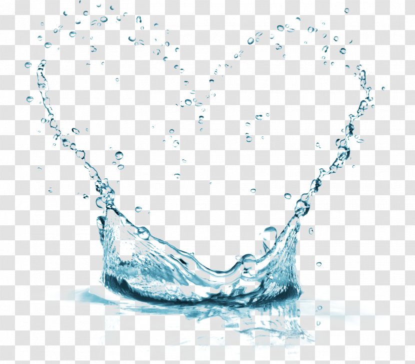 Drinking Water Heart - Cartoon - Ice Transparent PNG
