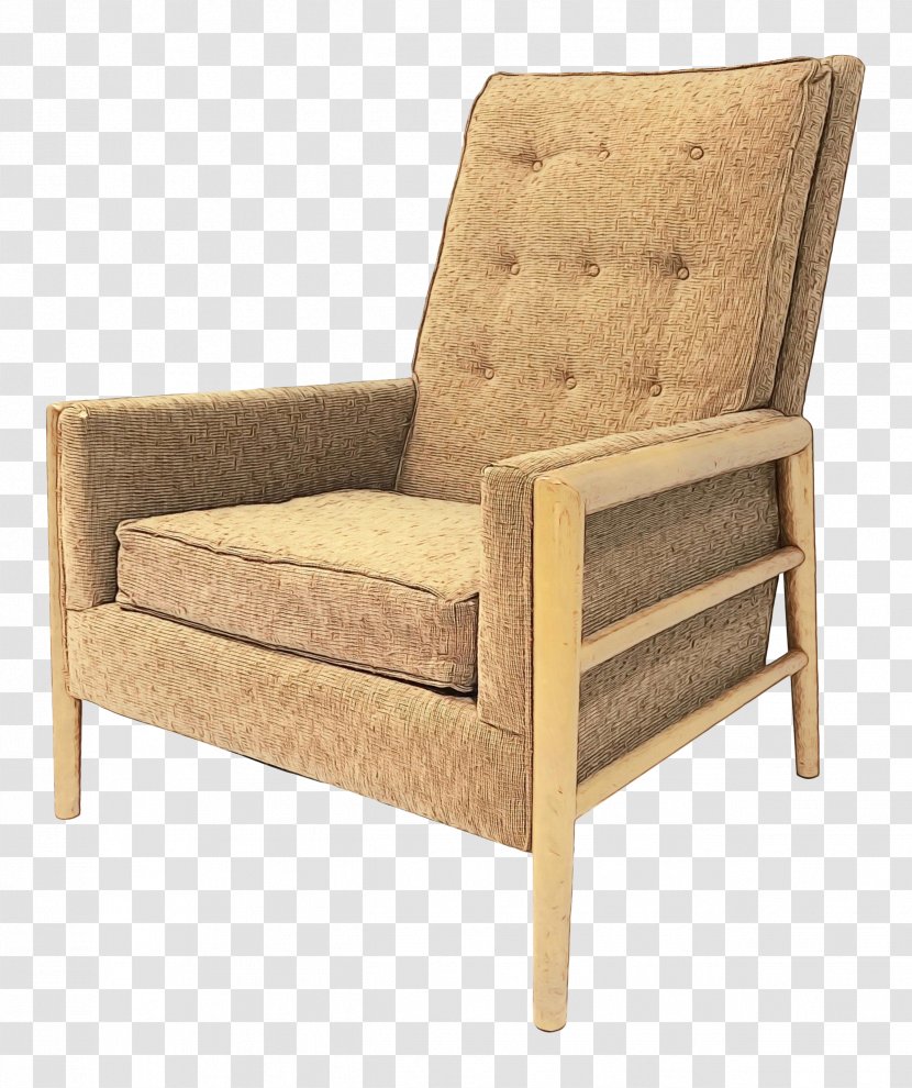 Furniture Chair Outdoor Wood Sofa - Club - Futon Beige Transparent PNG
