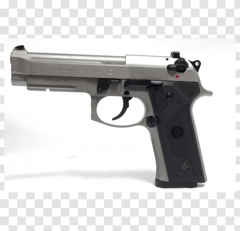 Beretta M9 92 9×19mm Parabellum Firearm - Gun - Handgun Transparent PNG