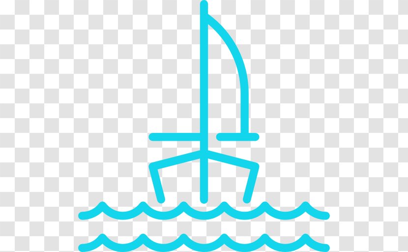 Ship Cartoon - Sailboat - Logo Turquoise Transparent PNG