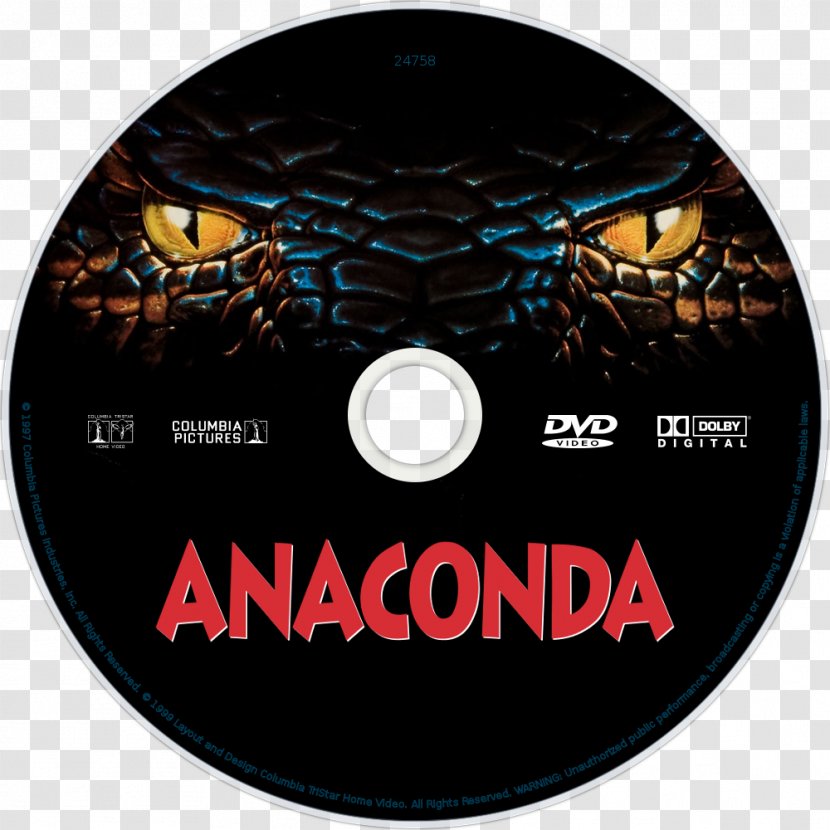 Anaconda Film Poster Streaming Media - Cover Dvd Transparent PNG