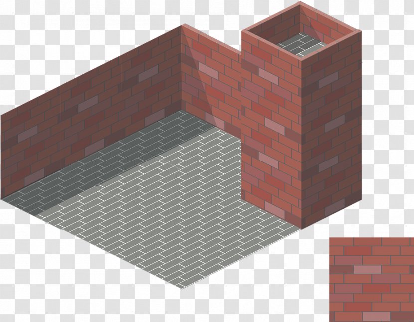 Stone Wall Brick Isometric Projection - Floor Transparent PNG