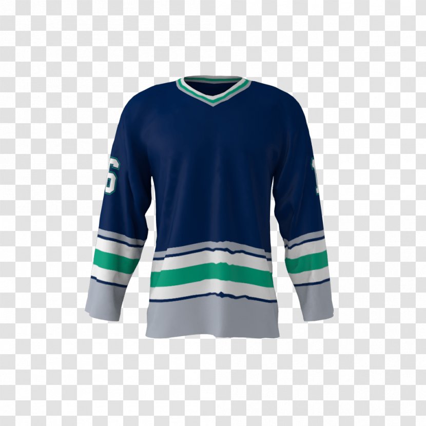Hockey Jersey Sweater T-shirt Sleeve - Tshirt Transparent PNG