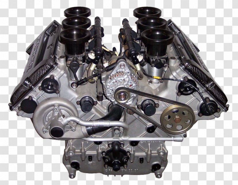 Car V6 Engine Displacement Cylinder - Motor Transparent PNG
