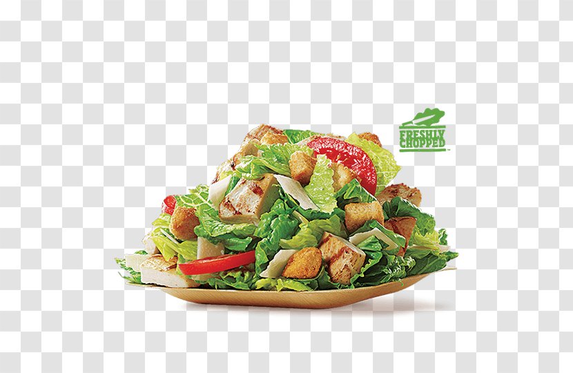 Caesar Salad Burger King Grilled Chicken Sandwiches Hamburger - Fattoush Transparent PNG